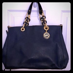 Blue Michael kors shoulder bag with strap